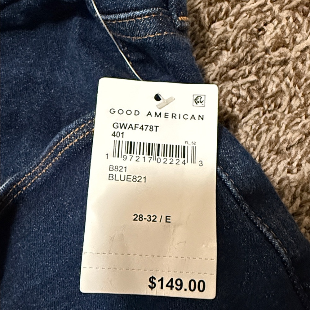 Good American NWT Always fits good legs skinny plus size 28 high rise flat tummy